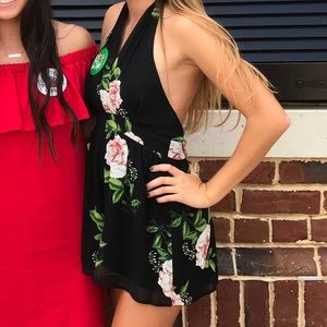 Ark & Co Black Floral Romper